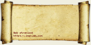 Vera Aćimović vizit kartica